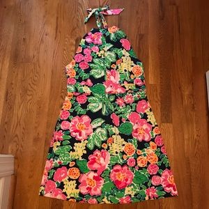 Lilly Pulitzer sundress w/ tie neck, size L